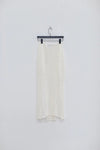 SWAYING/KNIT Japanese paper furry maxi skirt SW22SSB22 white